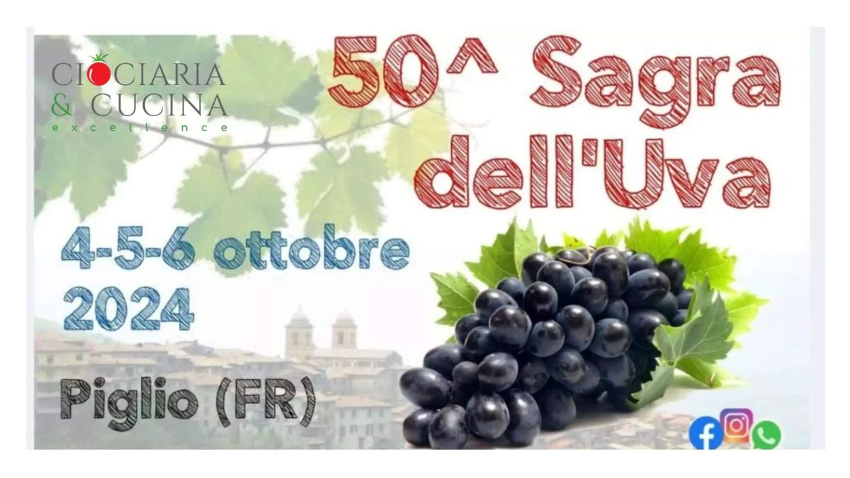 Al via la 50^ sagra dell'uva del Cesanese del Piglio